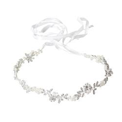 WRITWAA Frauen Haarreifen Blumenkopfbedeckung Haarschmuck Für Frauen Braut Stirnband Haarschmuck Für Die Brautjungfer Braut Kopfschmuck Tiara Haarbänder Damen Hochzeit Zubehör von WRITWAA