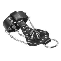 WRITWAA Personalisiertes Fäustlingsarmband Punk-ring-armband Punk-hände Punk-armbänder Handringe Gothic-ringe Fingerklaue Armbänder Mit Befestigten Ringen Anruf Kette Fäustlinge Metall von WRITWAA