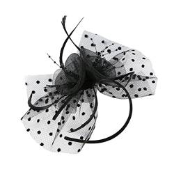 WRITWAA Spitzenblumenhut Zubehör Für Abschlussballkleider Party-kopfschmuck Hochzeits-fascinator-hut Fascinator Hut Stirnbänder Kleiderhüte Für Damen Frau Haar Gittergewebe Bilden von WRITWAA