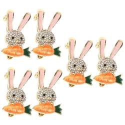 WRITWAA Tierhüte 6 Stk Brosche Anstecknadeln für Rucksäcke Anzug Reversnadel Ostern Mützen für Frauen Hüte bunny dekorative Stifte Stift für Rucksack Rucksacknadel Hase Hut Schmuck Damen von WRITWAA