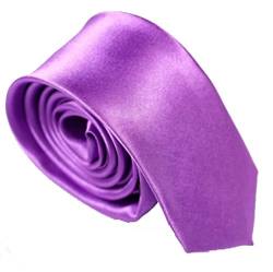 WS schmale dünne KRAWATTE Business Slim Tie Schlips schmal (helles lila) von WS