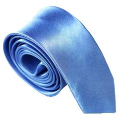 WS schmale dünne KRAWATTE Business Slim Tie Schlips schmal (himmelblau) von WS