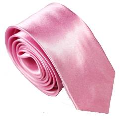 WS schmale dünne KRAWATTE Business Slim Tie Schlips schmal (rosa) von WS