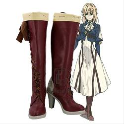 WSJDE Anime Violet Evergarden Cosplay Party Schuhe Frauen Stiefel Customized Größe 40 von WSJDE