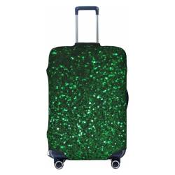 WSOIHFEC Kofferhülle mit Pailletten, glitzernd, personalisierbar, Reisegepäck-Abdeckung, Trolley-Koffer, passend für 45,7 - 81,3 cm Gepäckabdeckungen, Schwarz , M von WSOIHFEC