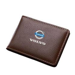 Geldbörse Herren, für Volvo C40 S60 S60L S90 XC Classic XC40 Slim Wallet Herren mit RFID Schutz Faltbare Geldbörse, Portmonee für Herren und Damen,B von WSXCDE