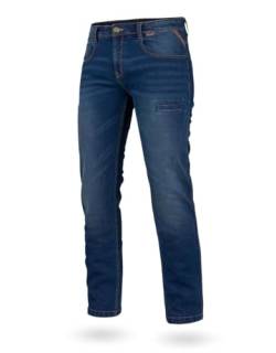 WÜRTH MODYF Arbeitsjeans Stretch X - professionelle Arbeitshose für Herren - Arbeitsjeans mit Reißverschluss - in der Größe 64 in Blau von WÜRTH MODYF