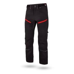 WÜRTH MODYF Bundhose Performance - professionelle Arbeitshose für Herren - Bundhose mit Reflektoren - in der Größe 50 in Schwarz Rot von WÜRTH MODYF