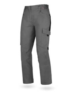 WÜRTH MODYF Bundhose Star CP Damen - Bequeme Arbeitshose für Damen - perfekt für Lager, Werkstatt, Baustelle- Oeko-TEX Standard 100 - Größe 46, in Grau von WÜRTH MODYF