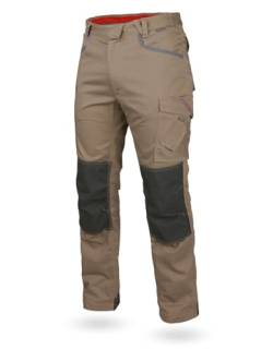 WÜRTH MODYF Bundhose Stretch X - professionelle Arbeitshose für Herren - Bundhose mit Reißverschluss - in der Größe 58 in Beige von WÜRTH MODYF