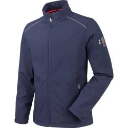 WÜRTH MODYF Softshelljacke City – hochwertige Unisex Arbeitsjacke in den Größen XXL – wasserabweisend (8.000 mm WS) mit Kinnschutz & Reflexbiesen – in Marineblau von WÜRTH MODYF