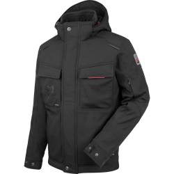 WÜRTH MODYF Winter Softshelljacke Scorpius – hochwertige Arbeitsjacke für kalte Arbeitstage in den Größen 3XL – wasserabweisend (5.000 mm WS) für Handwerker – in Schwarz von WÜRTH MODYF