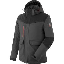 WÜRTH MODYF Winterjacke für Herren Softshelljacke Winter Stretch X in Anthrazit – extra warme Jacke für die kalten Tage - wasserabweisend und winddicht - in der Größe 4XL von WÜRTH MODYF