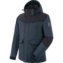 WÜRTH MODYF Winterjacke für Herren Softshelljacke Winter Stretch X in Blau – extra warme Jacke für die kalten Tage - wasserabweisend und winddicht - in der Größe 3XL von WÜRTH MODYF