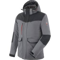 WÜRTH MODYF Winterjacke für Herren Softshelljacke Winter Stretch X in Grau – extra warme Jacke für die kalten Tage - wasserabweisend und winddicht - in der Größe 3XL von WÜRTH MODYF