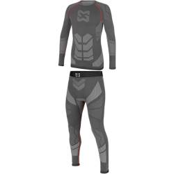 WÜRTH MODYF bequemes Thermounterwäsche Set für Herren und Damen Pro in schwarz rot - warme Ski Unterwäsche für den Winter - körpernahe Passform - in der Größe L-XL von WÜRTH MODYF