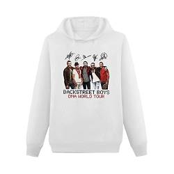 Backstreet Boys World Tour Retrowback Streetwear Hip-hop 90s White Hoodie L von WUGUI
