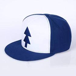 WULIAN Schwerkraft fällt Baseballmütze Blue Pine Tree Hut Cartoon Hip Hop Snapback Cap gebogen Bill Dipper Erwachsene Männer Papa Hut, blau von WULIAN