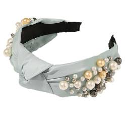 WUODHTW Perlen-Stirnbänder für Damen, Haarschmuck für Damen und Mädchen, Haarband, Valentinstag, Geburtstag, Party, Geschenk-Set von WUODHTW