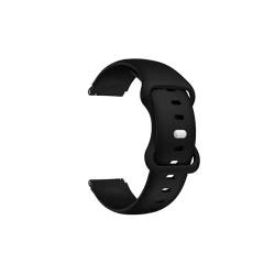 18 mm Armband Sport Silikon Uhr Armband, for Huawei Watch GT 4 41 mm/B5 Band, for Garmin Venu 3 Armband Correa (Color : Black, Size : 18mm) von WUURAA