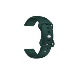 18 mm Armband Sport Silikon Uhr Armband, for Huawei Watch GT 4 41 mm/B5 Band, for Garmin Venu 3 Armband Correa (Color : Deep Green, Size : 18mm) von WUURAA