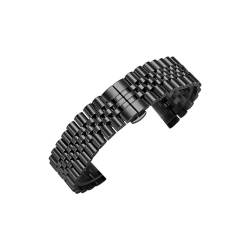 22mm 20mm Passend for Samsung Galaxy Watch 5 Pro 45mm 6 5 44mm 40mm Band watch6 4 Classic 47mm 46mm 42mm Armband Edelstahlarmband (Color : Black tool, Size : For Watch 4 Classic 46mm) von WUURAA