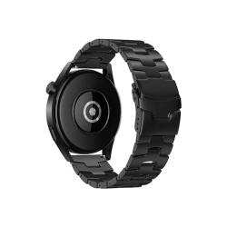 Leichte Titan-Iron-Man-Metallarmbanduhr mit Titanarmband for Huawei Watch3Pro/GT2 (Color : Black, Size : 22MM) von WUURAA