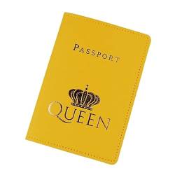 WUURAA Einfache Passport Abdeckung Reise Reisepass Brieftasche Geschenk PU Leder Karte Fall Abdeckung Unisex Reisepass Frauen von WUURAA