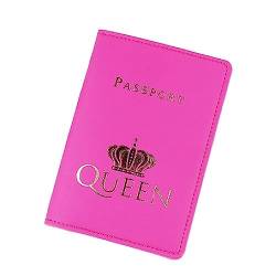 WUURAA Einfache Passport Abdeckung Reise Reisepass Brieftasche Geschenk PU Leder Karte Fall Abdeckung Unisex Reisepass Frauen von WUURAA