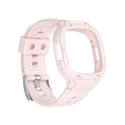WUURAA TPU-Bandgehäuse, geeignet for Fitbit Versa 4 3, Damen und Herren, Sportuhr, Armbandschlaufe, geeignet for Fitbit Sense 2 Ersatz (Color : Pink, Size : For Fitbit Sense 2) von WUURAA