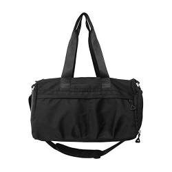 WUURAA Turnbeutel Sport Duffle Bag Yogatasche Große Kapazität Schwimmtasche mit Schuhfach Fitness Sporttasche für Herren Damen, Schwarz von WUURAA