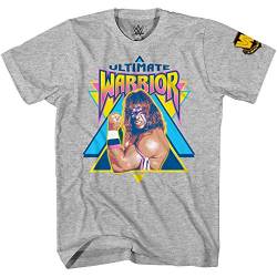 WWE Herren ULT Warrior Triangle T-Shirt, grau meliert, X-Groß von WWE