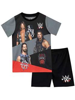 WWE Kurzarm-Pyjama-Sets für Jungen 6-7 Jahre Schwarz von WWE