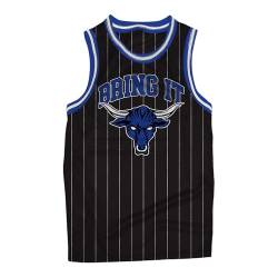 WWE The Rock Basketballtrikot – Dwayne Johnson – Herren World Wrestling Champion Mesh Tank Top Basketballtrikot, Schwarz, L von WWE