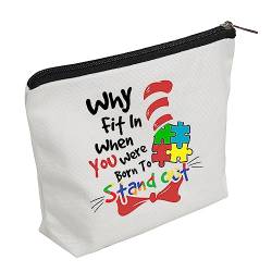 WZJHCL Autismus-Make-up-Tasche, Puzzleteil, Kulturbeutel, Autismus-Bewusstseins-Aufbewahrung, Organizer, Tasche, Autismus-inspiriert, Geschenk, Autismus-Unterstützung, Geschenk, Auffallen, modisch von WZJHCL