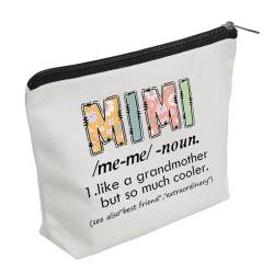 WZJHCL Mimi Definition Geschenk Muttertag Geschenk für Mimi Wertschätzung Geschenk Best Mimi Ever Make-up-Tasche Neue Mimi Kosmetiktasche, Mimi-Definition, modisch von WZJHCL