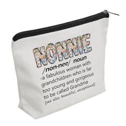 WZJHCL Nonnie Definition Geschenk Muttertag Geschenk für die beste Nonnie Ever Wertschätzung Geschenk New Nonnie Make-up Tasche Nonnie Geschenk, Nonnie Definition, modisch von WZJHCL