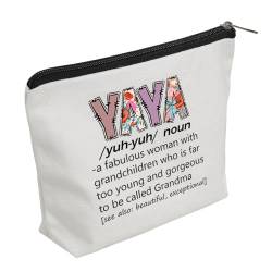 WZJHCL Yaya Definition Geschenk Muttertag Geschenk für Yaya Wertschätzung Geschenk Best Yaya Ever Make-up-Tasche New Yaya Kosmetiktasche, Yaya Definition, modisch von WZJHCL