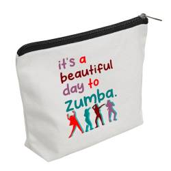 WZJHCL Zumba Make-up-Tasche für Lehrer, Zumba-Liebhaber, Geschenk für Zumba-Tänzerin, "It's A Beautiful Day To Zumba", Zumba, modisch von WZJHCL