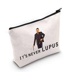 WZMPA Dr House Kosmetiktasche, Make-up-Tasche, Haus, medizinische TV-Show, Geschenk It's Never Lupus, Reißverschluss-Tasche für Frauen und Mädchen, Never Lupus, Passform von WZMPA