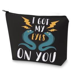 WZMPA Flotsam und Jetsam Fans Kosmetiktasche Meerjungfrau Film inspiriert Geschenk I Got My Eyes on You Make-up Reißverschluss Beutel Tasche Ursula Cartoon Merchandise, Got My Eyes, Kosmetiktasche von WZMPA