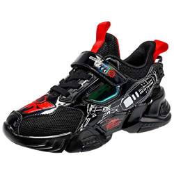 WZRUISEN Kinder Sportschuhe Mode Kleine Jungen Freizeitschuhe Kinder Sportschuhe 30 EU Schwarz von WZRUISEN