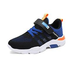 WZRUISEN Kinderschuhe Sportschuhe Einzellaufschuhe für Jungen atmungsaktive Mesh-Kinderschuhe Blau EU 31 von WZRUISEN