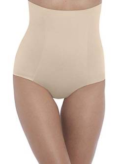 Wacoal Damen Beyond Naked Cotton Hi Waist Shape Brief Shapewear-Unterhose, Sand, Large von Wacoal