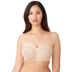 Wacoal Damen Halo Trägerloser Spitze BH, Blickdicht, Sand, 80B von Wacoal