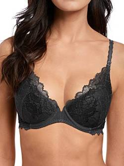 Wacoal Lace Perfection Moulded Push-Up Bra in Charcoal (WE135003) *Sizes A-DD* von Wacoal