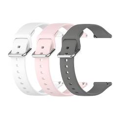 Waekethy Armband für Ticwatch Pro 5, 24mm Silikon Armbänder Einstellbar Sport Ersatzarmband Kompatibel mit Ticwatch Pro 5 Smartwatch für Frauen Männer von Waekethy