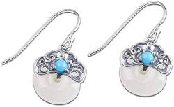 Ohrringe für Frauen, modische Thai-Silber-Ohrringe, Sterling-Silber-Schmuck, Sicherheitsknopf, Smaragd-Ohrringe, Modeschmuck für Frauen von WagLos