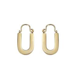 Ohrringe für Frauen, modische einfache Ohrstecker, U-förmige Ohrringe für Frauen, Modeschmuck für Frauen (Silber 925 Silber) von WagLos