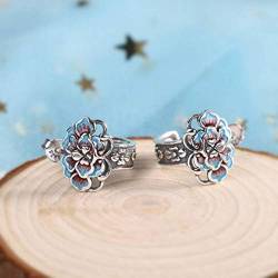 Ohrringe für Frauen Ethno-Stil Ohrringe Sterling Silber Schmuck Burn Blue Ohrringe Modeschmuck für Frauen von WagLos